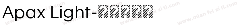 Apax Light字体转换
